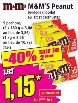 Norma M&M'S Peanut offre