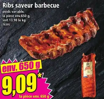 Norma Ribs saveur barbecue offre