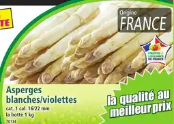Norma Asperges blanches violettes offre