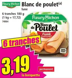Norma Fleury Michon Blanc de poulet offre