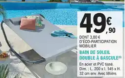 E.Leclerc Jardi Bain de soleil double à bascule offre