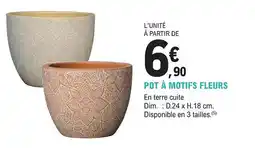 E.Leclerc Jardi Pot à motifs fleurs offre