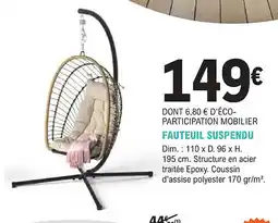 E.Leclerc Jardi Fauteuil suspendu offre
