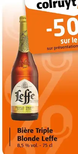Colruyt LEFFE Bière triple blonde offre