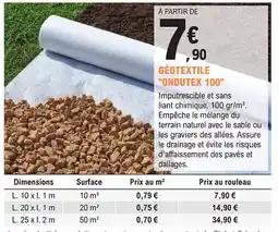 E.Leclerc Jardi Géotextile ondutex 100 offre