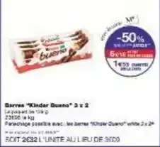 Monoprix Kinder - barres duero offre