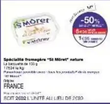 Monoprix St moret - spécialité framagère st móret nature offre