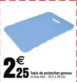 Cora x Carrefour Dim - tapis de protection genoux offre