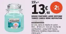E.Leclerc Bougie parfumée jarre moyenne yankee candle home inspiration offre