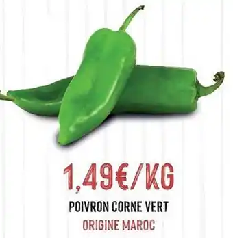 Hmarket Poivron corne vert offre