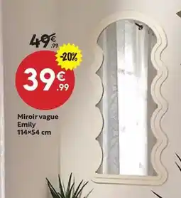 Maxi Bazar Miroir vague emily 114x54 cm offre