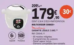 E.Leclerc MOULINEX Multicuiseur cookeo+ offre