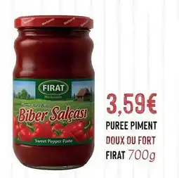 Hmarket Puree piment doux ou fort firat offre