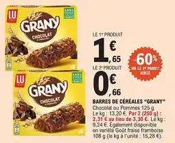 E.Leclerc "GRANY" Barres de céréales offre