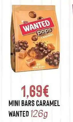Hmarket Mini bars caramel wanted offre