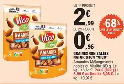 E.Leclerc "VICO” Graines non salées natur'&bon offre