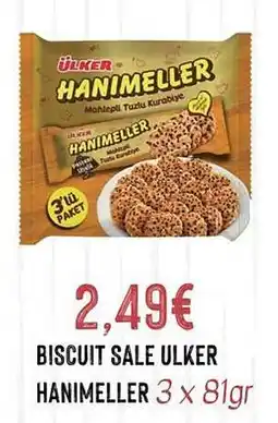 Hmarket Biscuit sale ulker hanimeller offre
