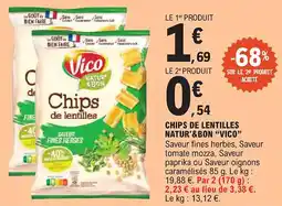 E.Leclerc "VICO" Chips de lentilles natur'&bon offre