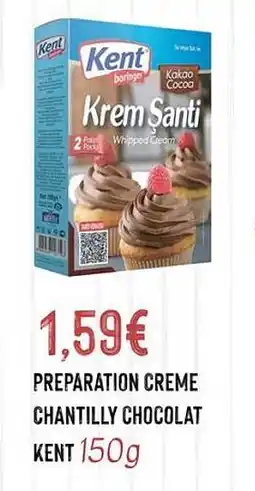 Hmarket Preparation creme chantilly chocolat kent offre