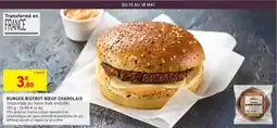 Intermarché Express Burger bistrot boeuf charolais offre