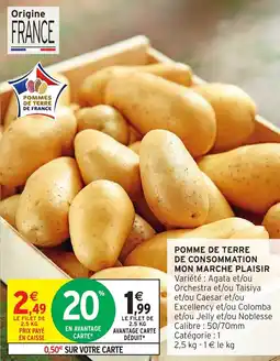 Intermarché Express Pomme de terre de consommation mon marche plaisir offre