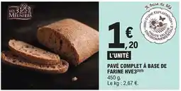 E.Leclerc Pavé complet à base de farine hve3 offre