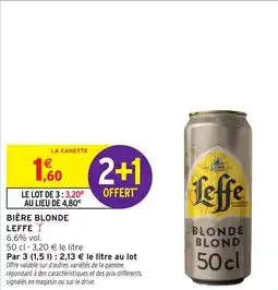 Intermarché Express Bière blonde leffe offre