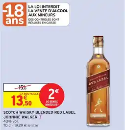 Intermarché Express Scotch whisky blended red label johnnie walker offre