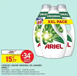 Intermarché Express Lessive liquide original 23 lavages ariel offre