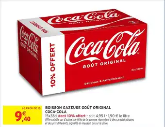 Intermarché Express Boisson gazeuse goût original coca-cola offre