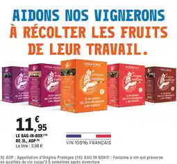 E.Leclerc Le bag-in-box de 3l, aop offre