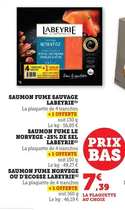 Maximarché Saumon fume sauvage labeyrie offre