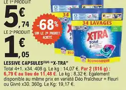 E.Leclerc "X-TRA❞ Lessive capsules offre