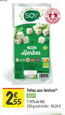 Les Comptoirs de la Bio SOY Tofou aux herbes offre