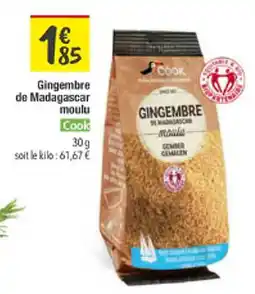 Les Comptoirs de la Bio COOK Gingembre de Madagascar moulu offre