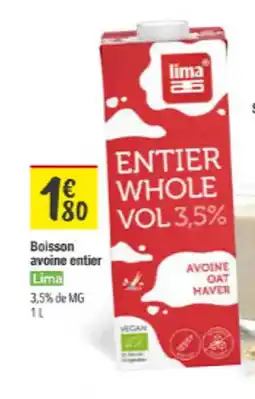 Les Comptoirs de la Bio LIMA Boisson avoine entier offre