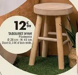 La Foir'Fouille Tabouret nyar paulownia offre