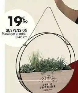 La Foir'Fouille Suspension plastique et métal 046 cm offre