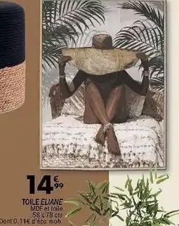 La Foir'Fouille Toile eliane mdf el toile 58 x 78 cm offre