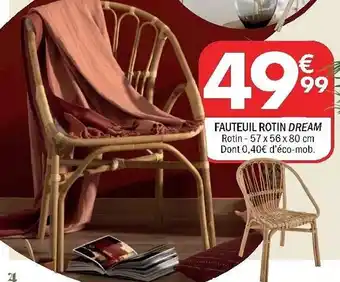 La Foir'Fouille Fauteuil rotin dream offre