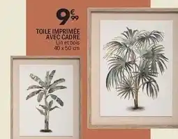 La Foir'Fouille Toile imprimée avec cadre offre