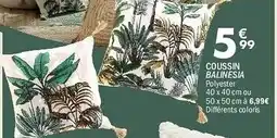 La Foir'Fouille Coussin balinesia polyester offre