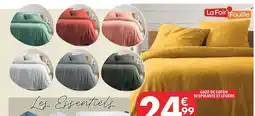 La Foir'Fouille Parure 240 x 220 doublée gaze de coton offre