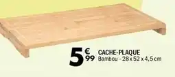 La Foir'Fouille Cache-plaque 99 bambou -28 x 52 x 4,5 cm offre