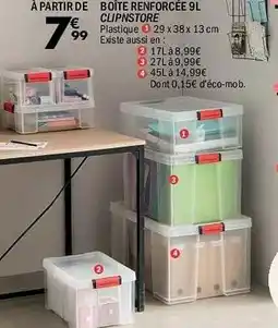La Foir'Fouille Boîte renforcée clipnstore offre