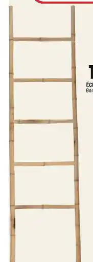 La Foir'Fouille Échelle porte-serviettes bambou -45 x 2,5 x 170 cm offre