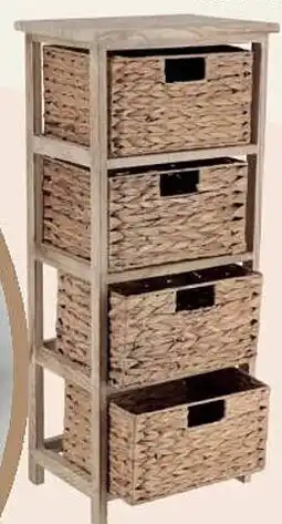 La Foir'Fouille Meuble 4 paniers paulownia offre