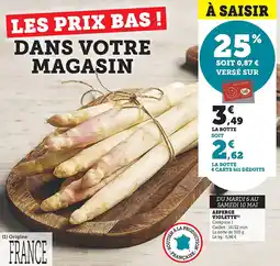 Maximarché Asperge violette offre