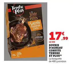 Maximarché Souris d'agneau confite tendre et plus offre