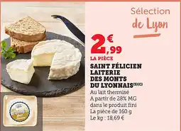 Maximarché Saint félicien laiterie des monts du lyonnais offre